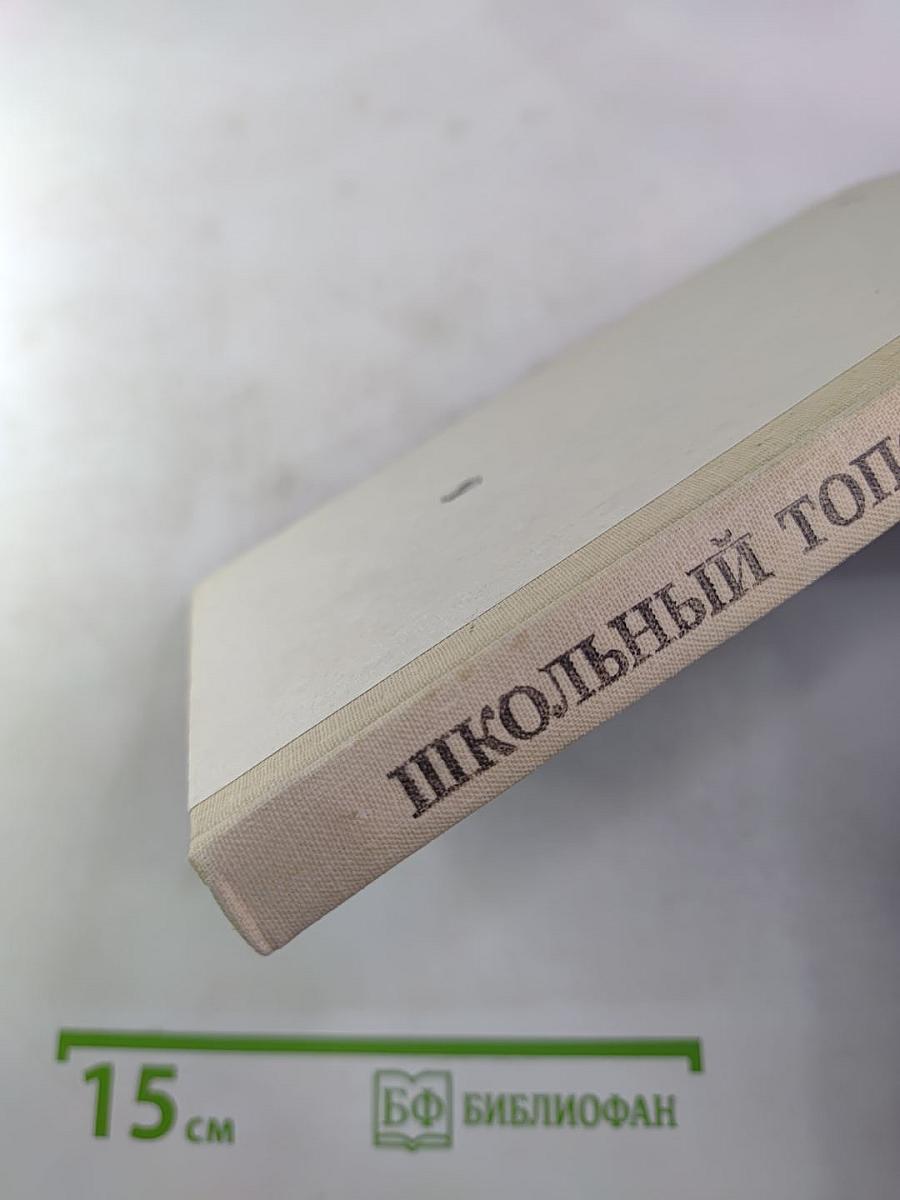 Школьный топонимический словарь