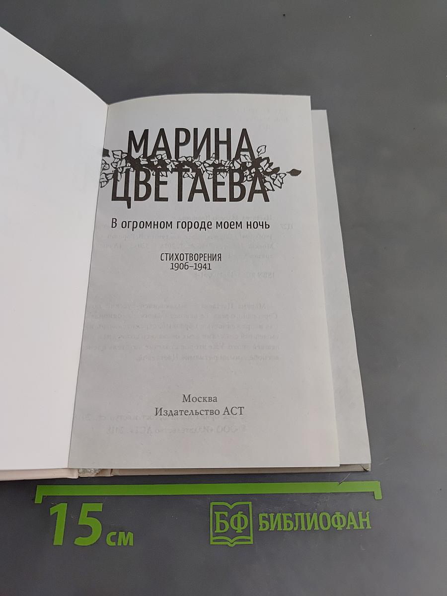 Марина Цветаева. В огромном городе моем ночь. Стихотворения 1906-1941