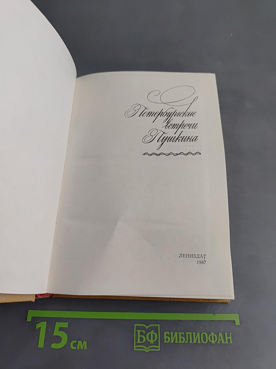 Петербургские встречи Пушкина