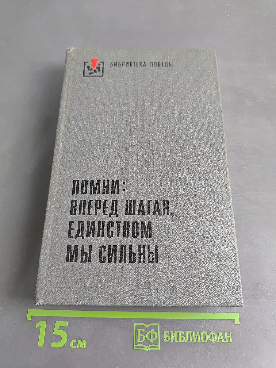 Помни: вперед шагая, единством мы сильны