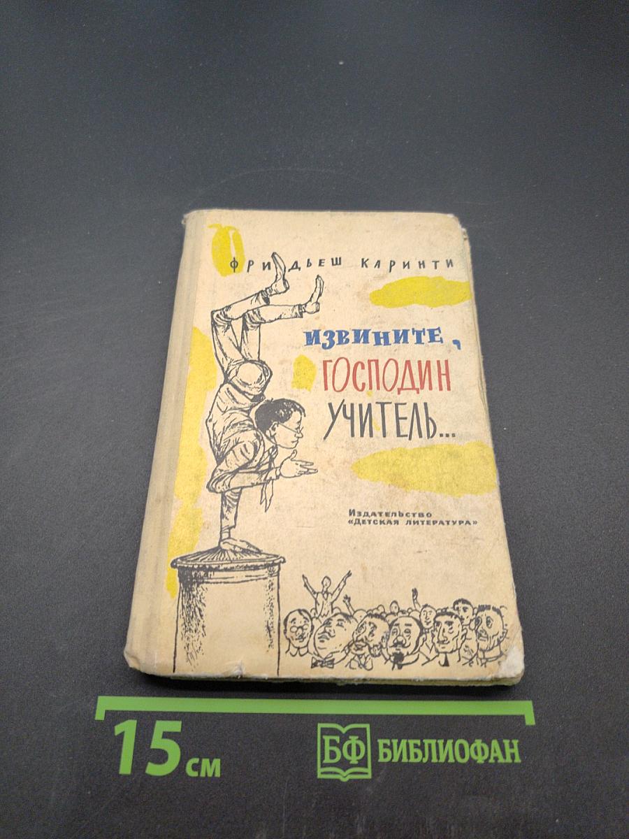 Извините, господин учитель...