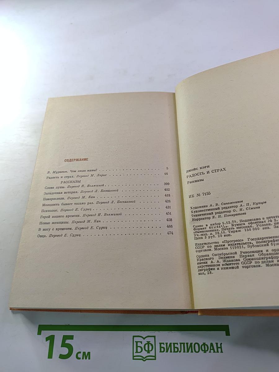 Радость и страх. Рассказы