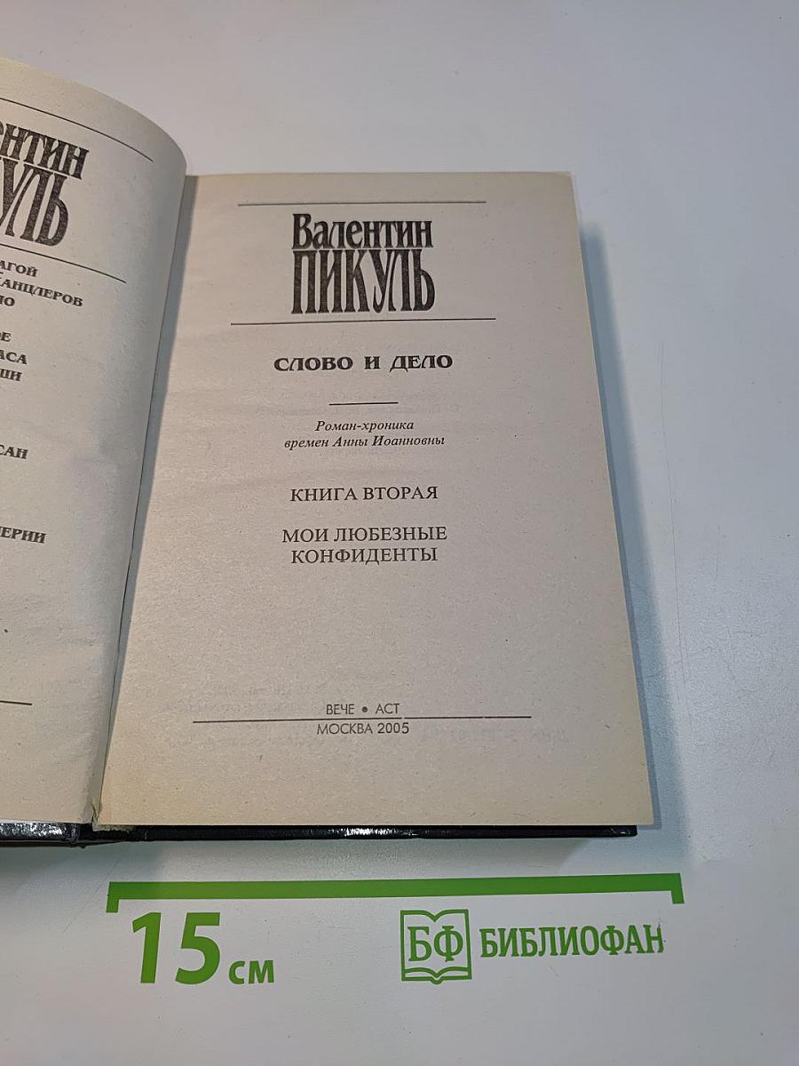 Слово и дело. Роман-хроника времен Анны Иоанновны. Книга вторая. Мои любезные конфиденты