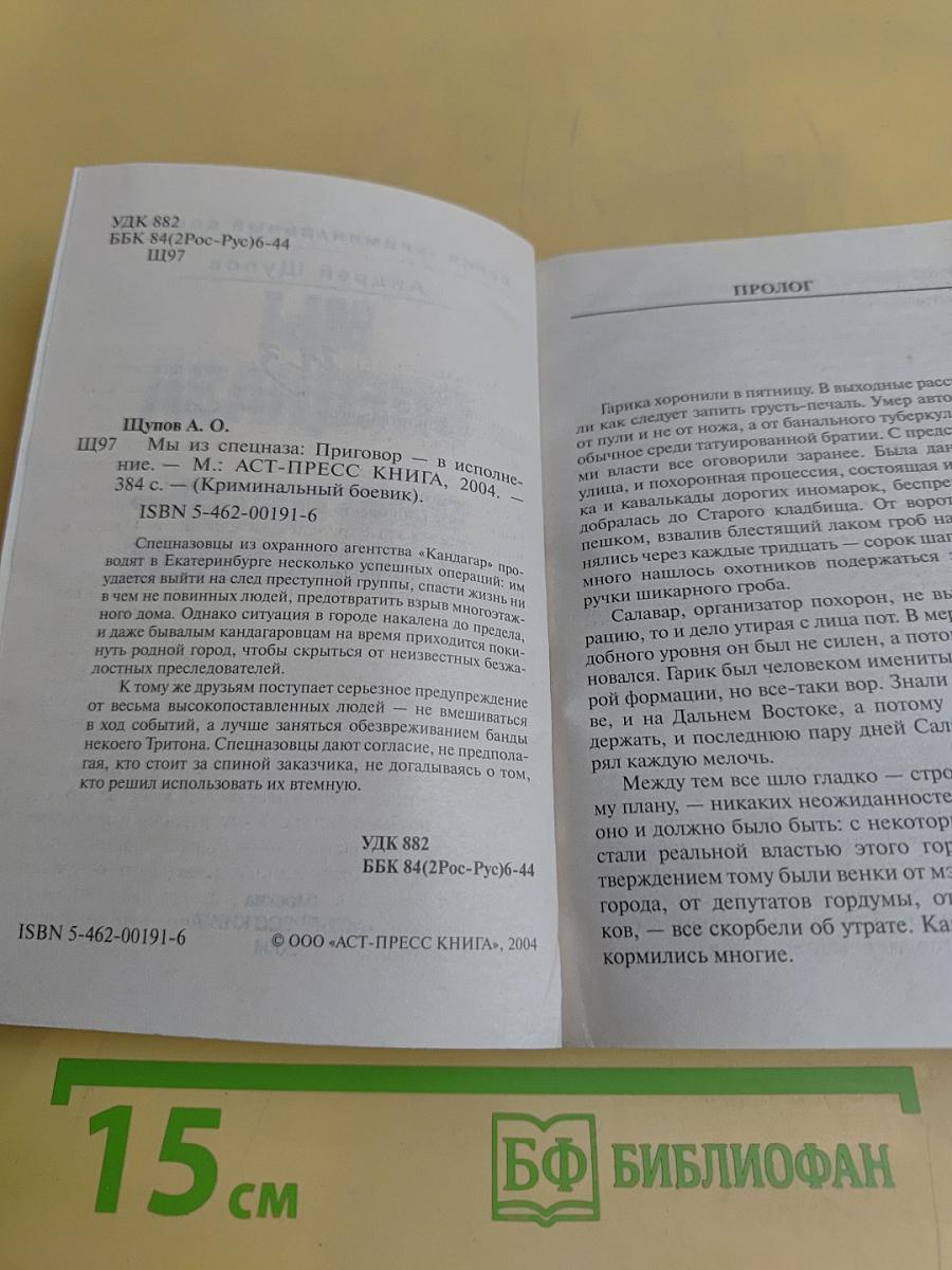 Мы из спецназа. Приговор – в исполнение