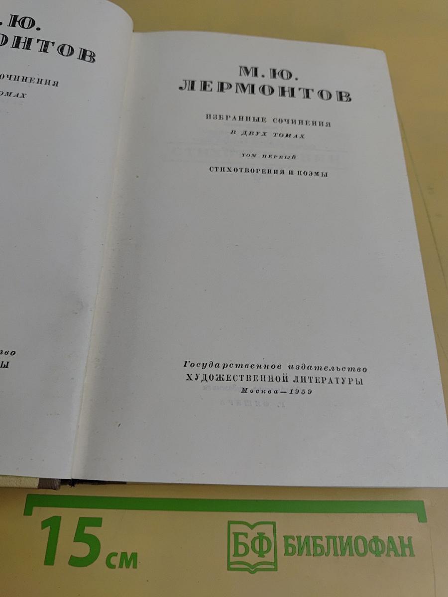 Избранные сочинения в двух томах. Том первый. Стихотворения и поэмы
