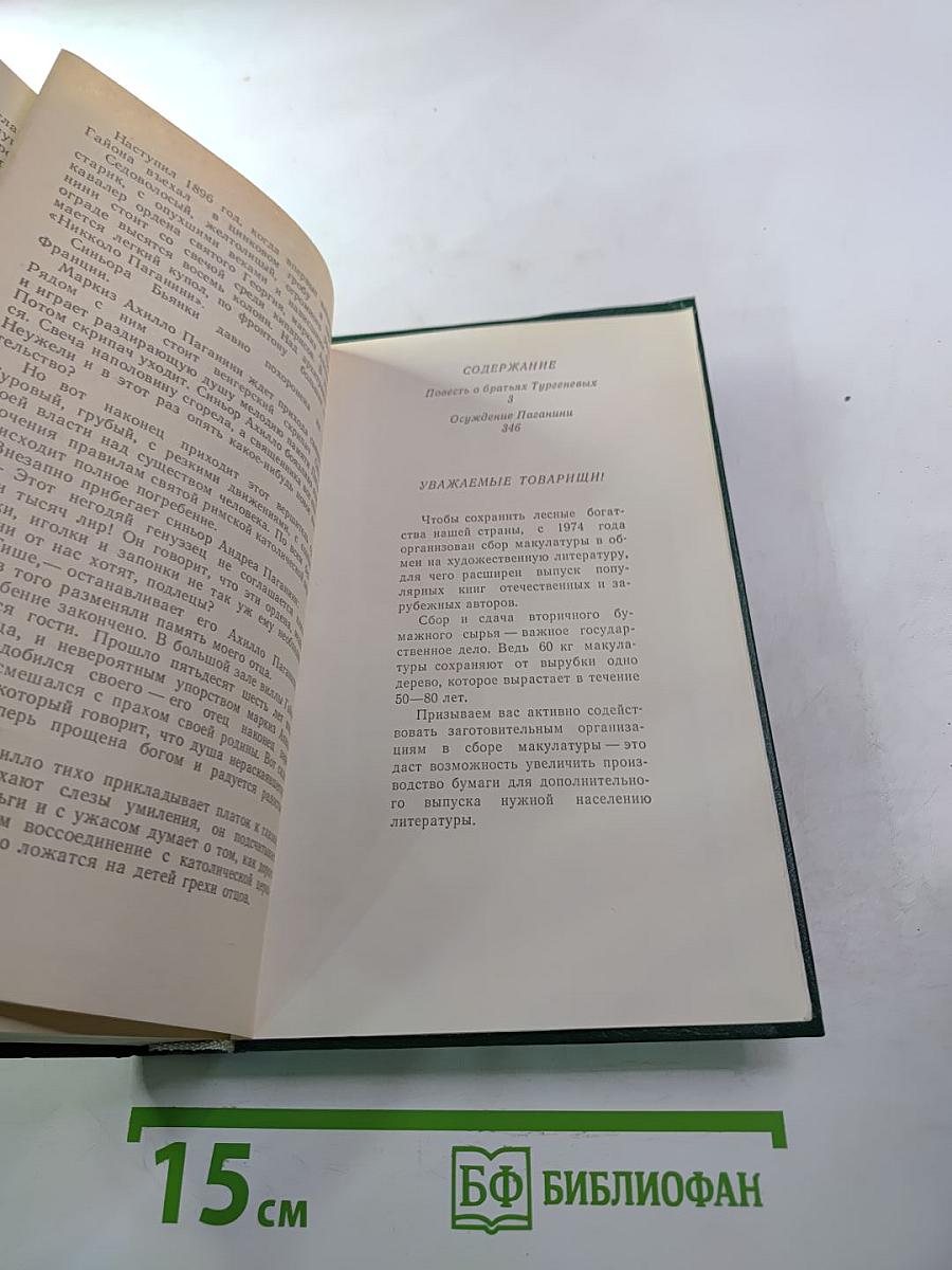 Повесть о братьях Тургеневых. Осуждение Паганини