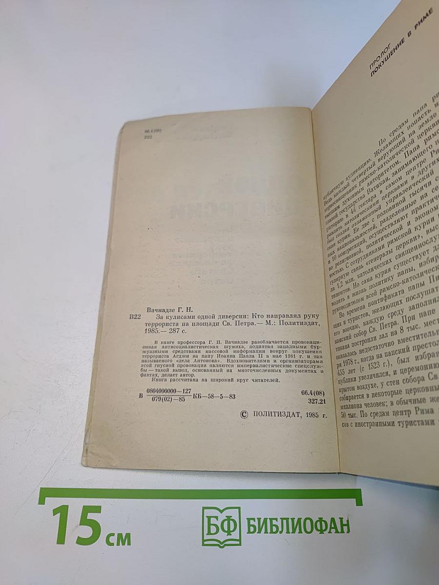 За кулисами одной диверсии
