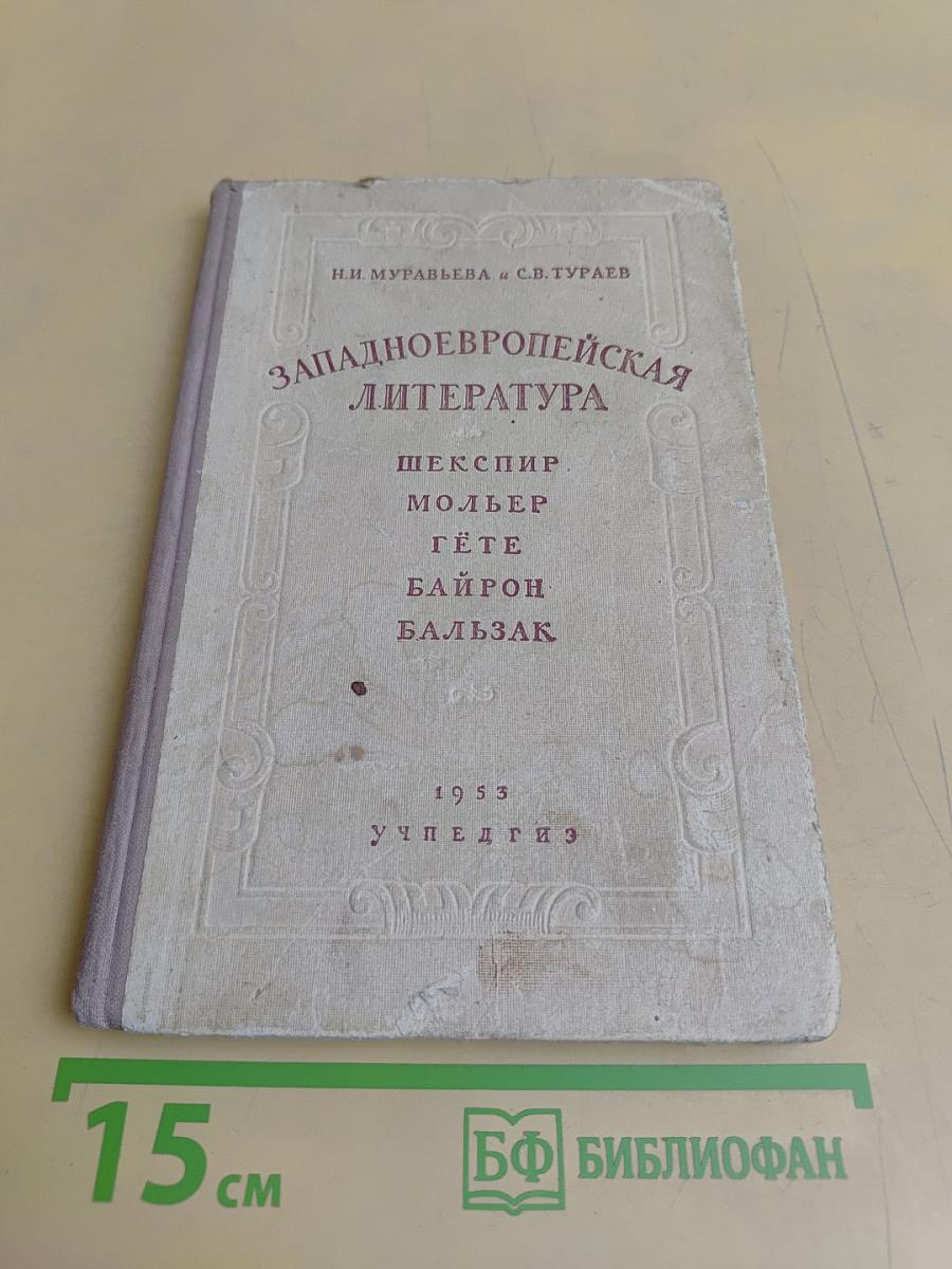 Западноевропейская литература. Пособие для средней школы