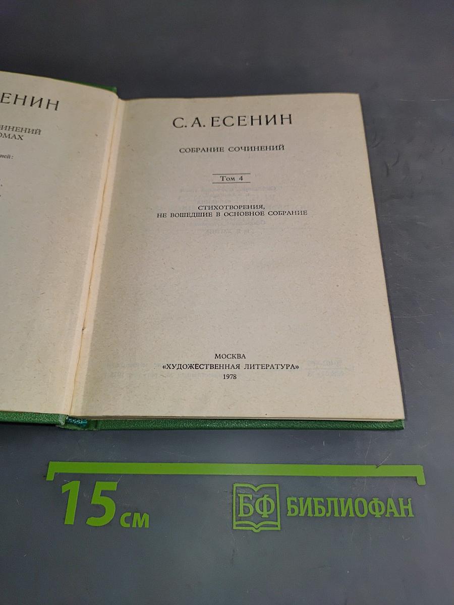 Собрание сочинений. Том 4. Стихотворения, не вошедшие в основное собрание