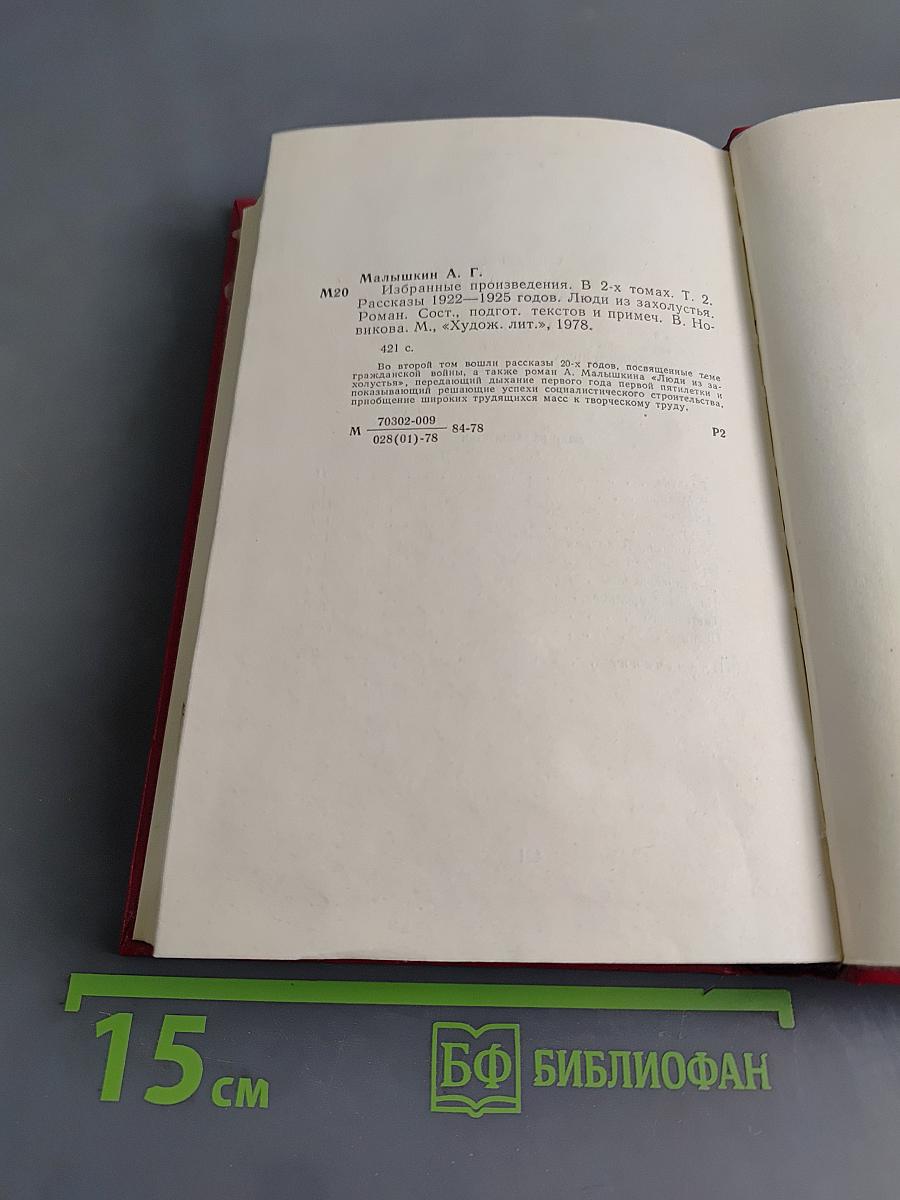 Избранные произведения. Том второй. Рассказы 1922-1925 годов. Люди из захолустья. Роман