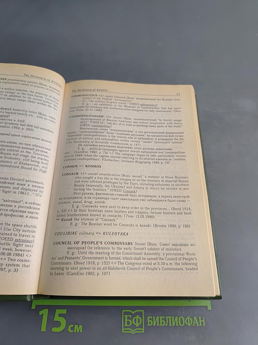 The Dictionary of Russia: Англо-английский словарь русской культурной терминологии