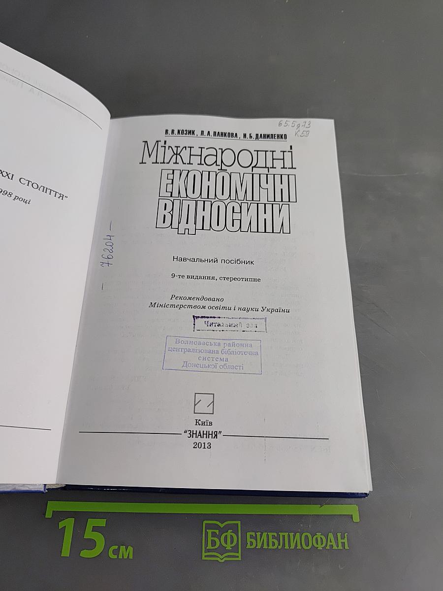 Міжнародні економічні відносини