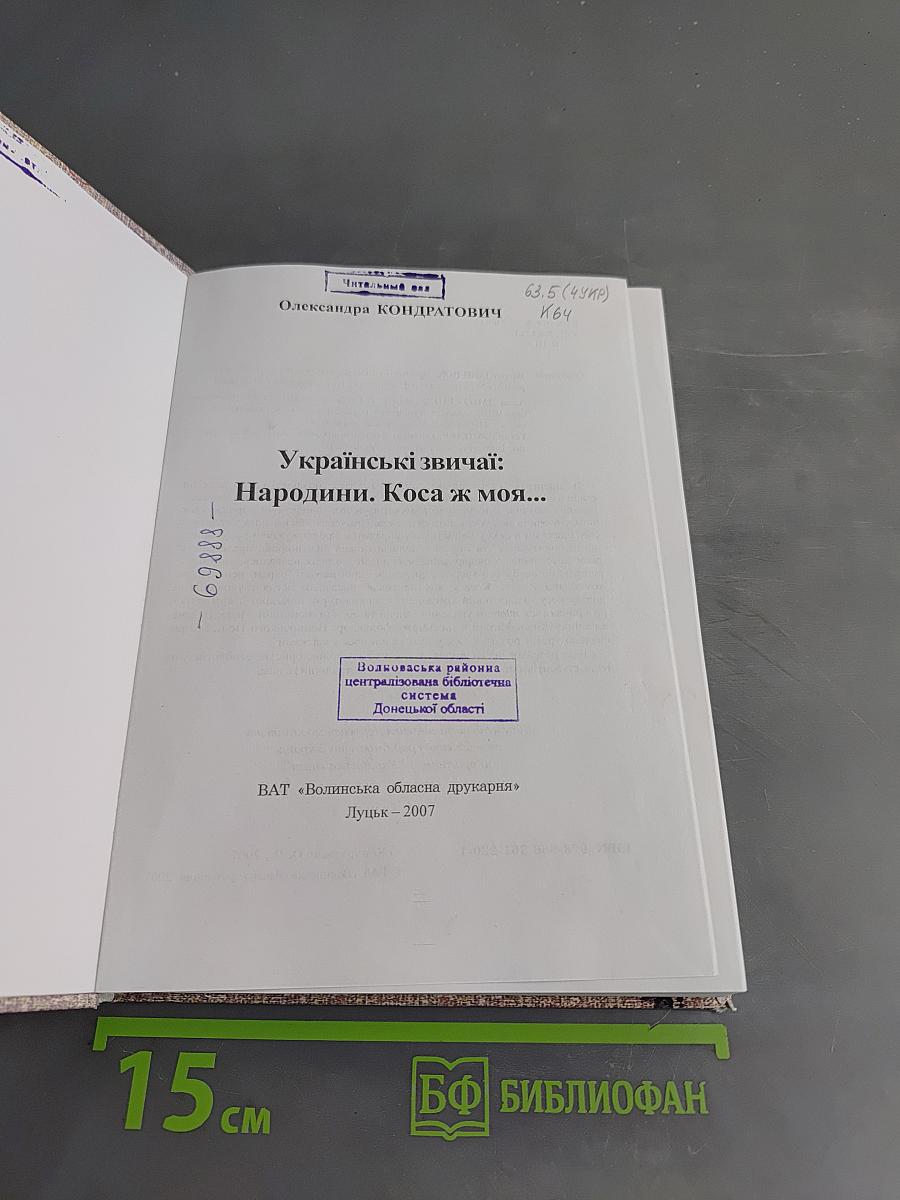 Українські звичаї: Народнини. Коса ж моя...
