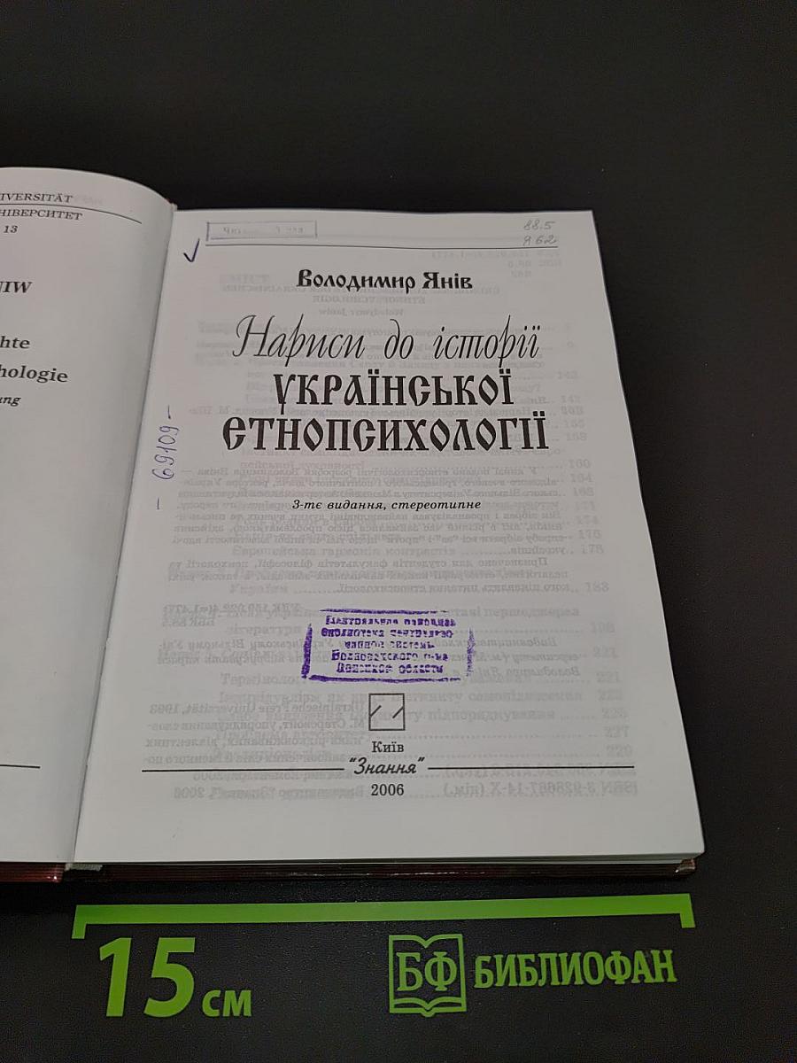 Нариси до історії української етнопсихології