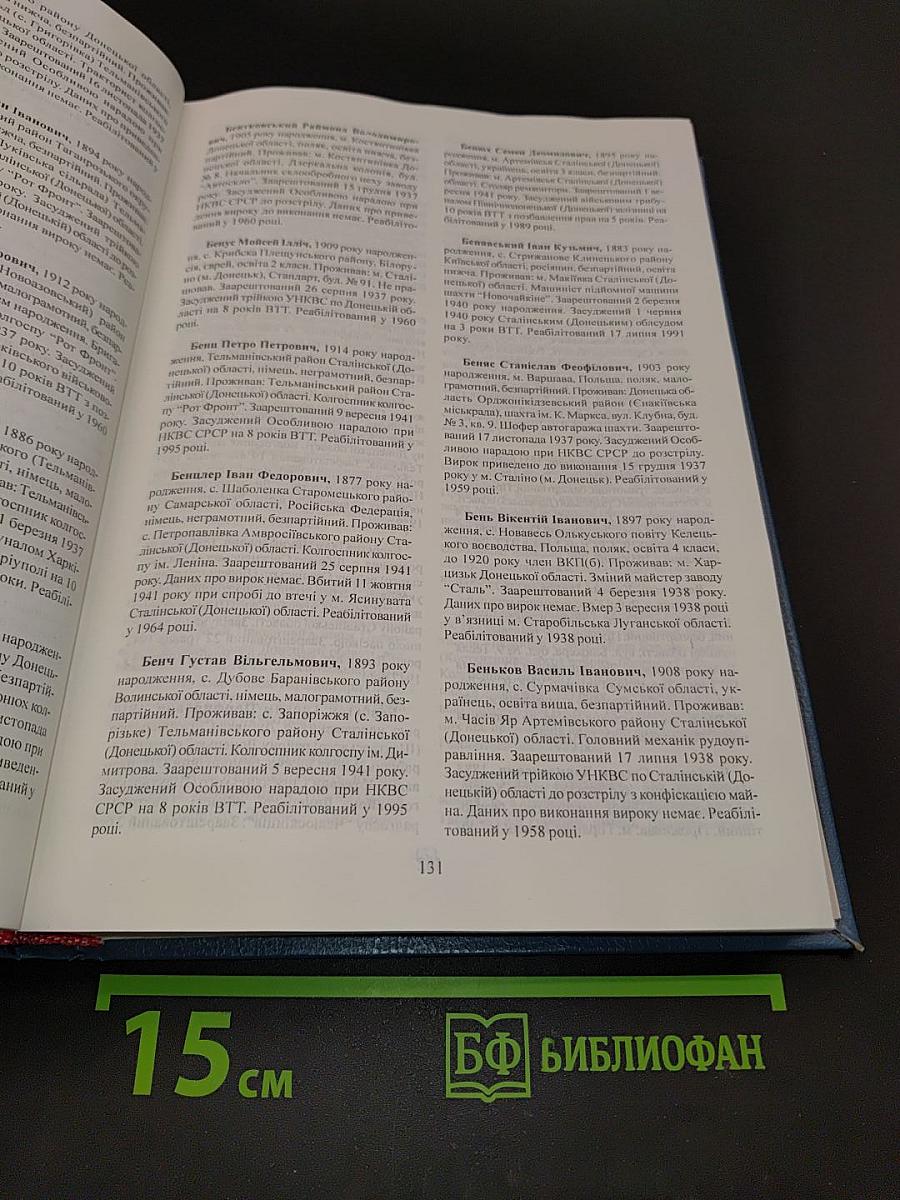 Реабілітовані історією. Донецька область. Книга друга