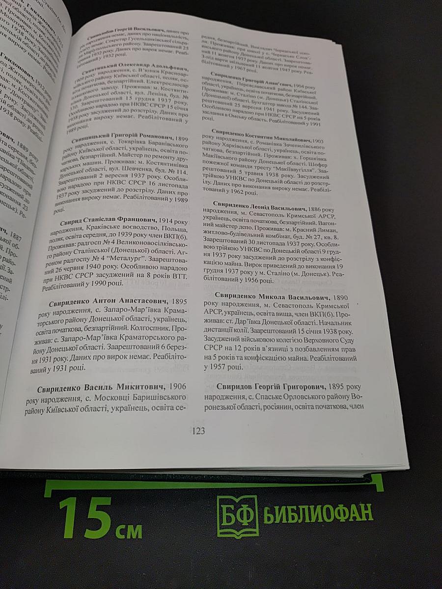 Реабілітовані історією. Донецька область. Книга сьома