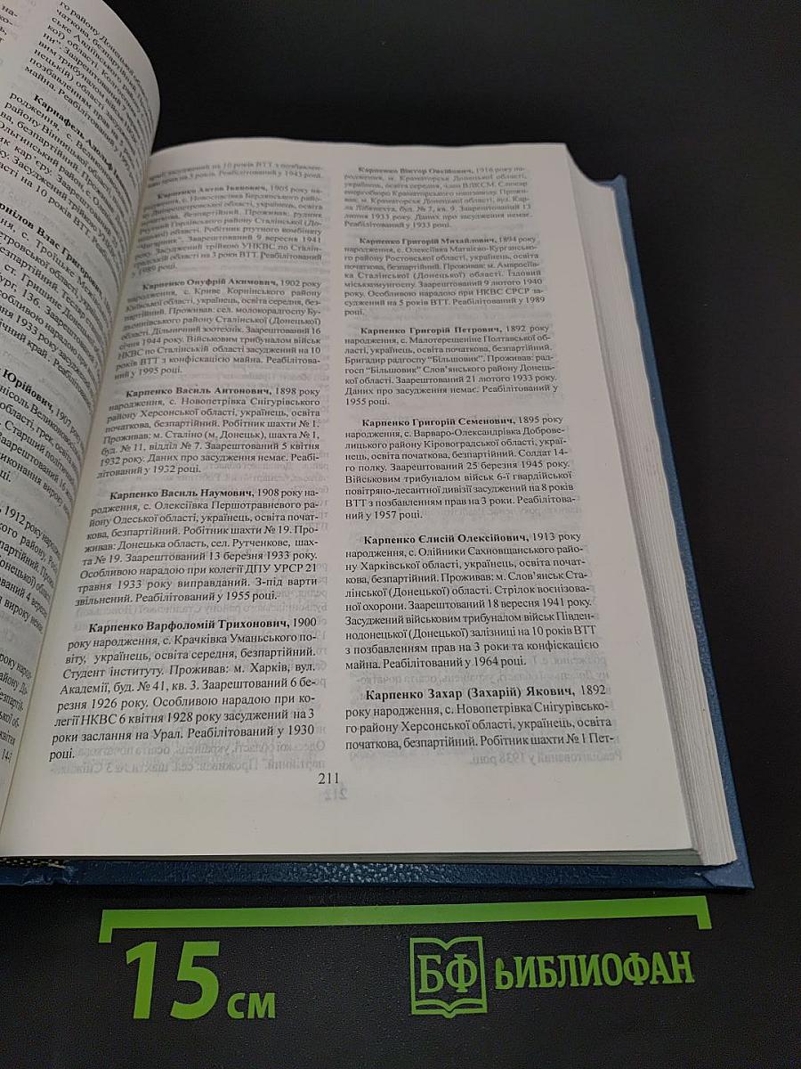 Реабілітовані історією. Донецька область. Книга четверта