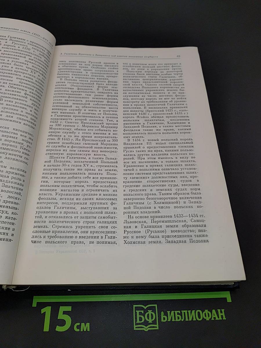История Украинской ССР. Том второй. Развитие феодализма. Нарастание антифеодальной и освободительной борьбы. Вторая половина XIII - первая половина XVII вв.