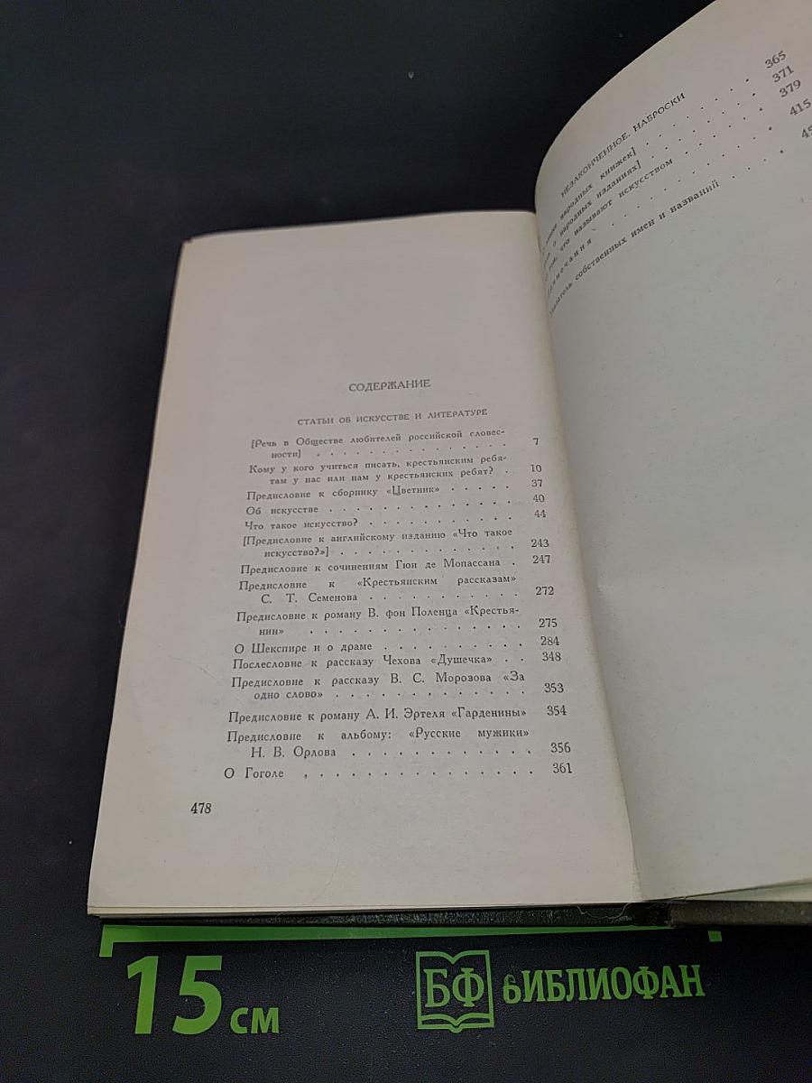 Собрание сочинений. Том пятнадцатый. Статьи об искусстве и литературе