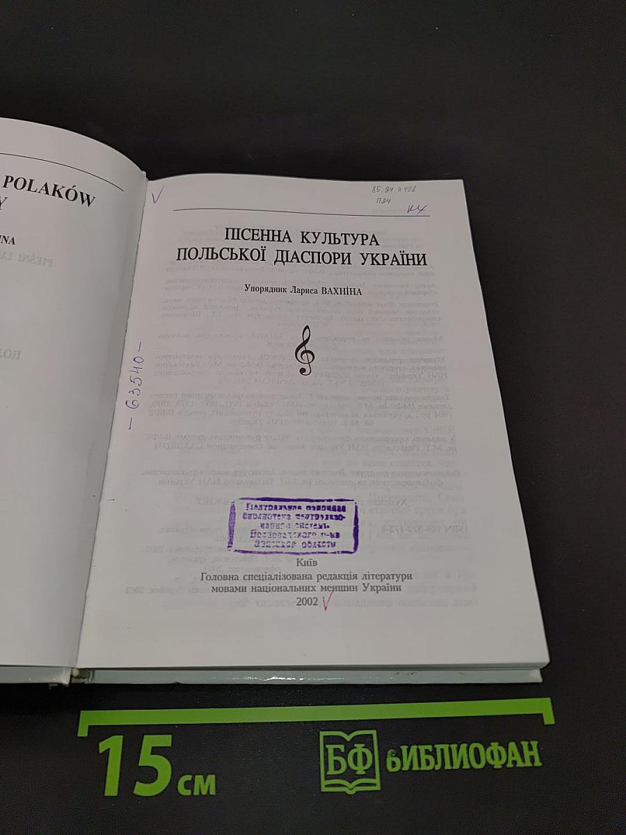 Пісенна культура польської діаспори України