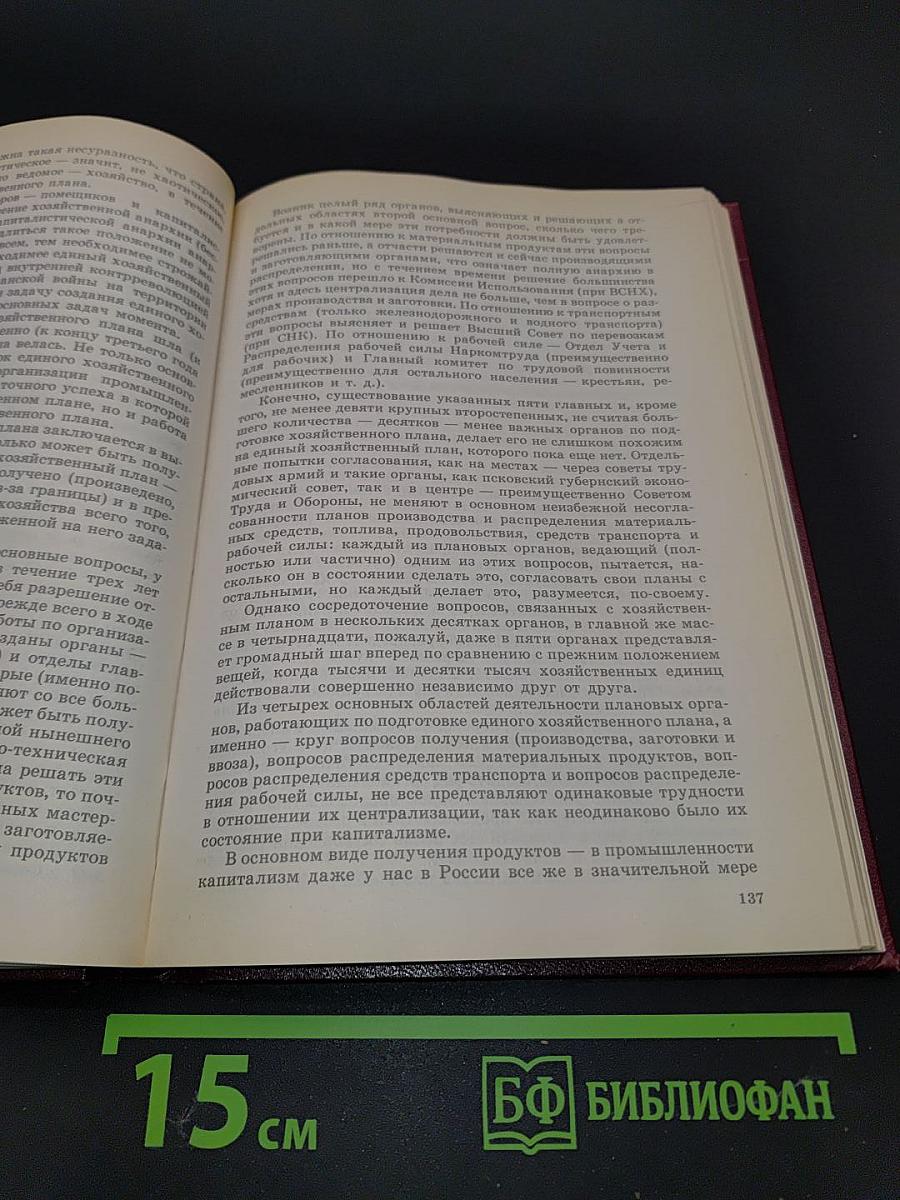 Об едином хозяйственном плане
