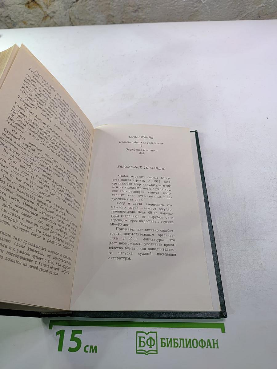 Повесть о братьях Тургеневых. Осуждение Паганини