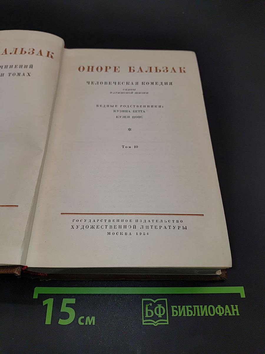 Человеческая комедия. Сцены парижской жизни. Том 10
