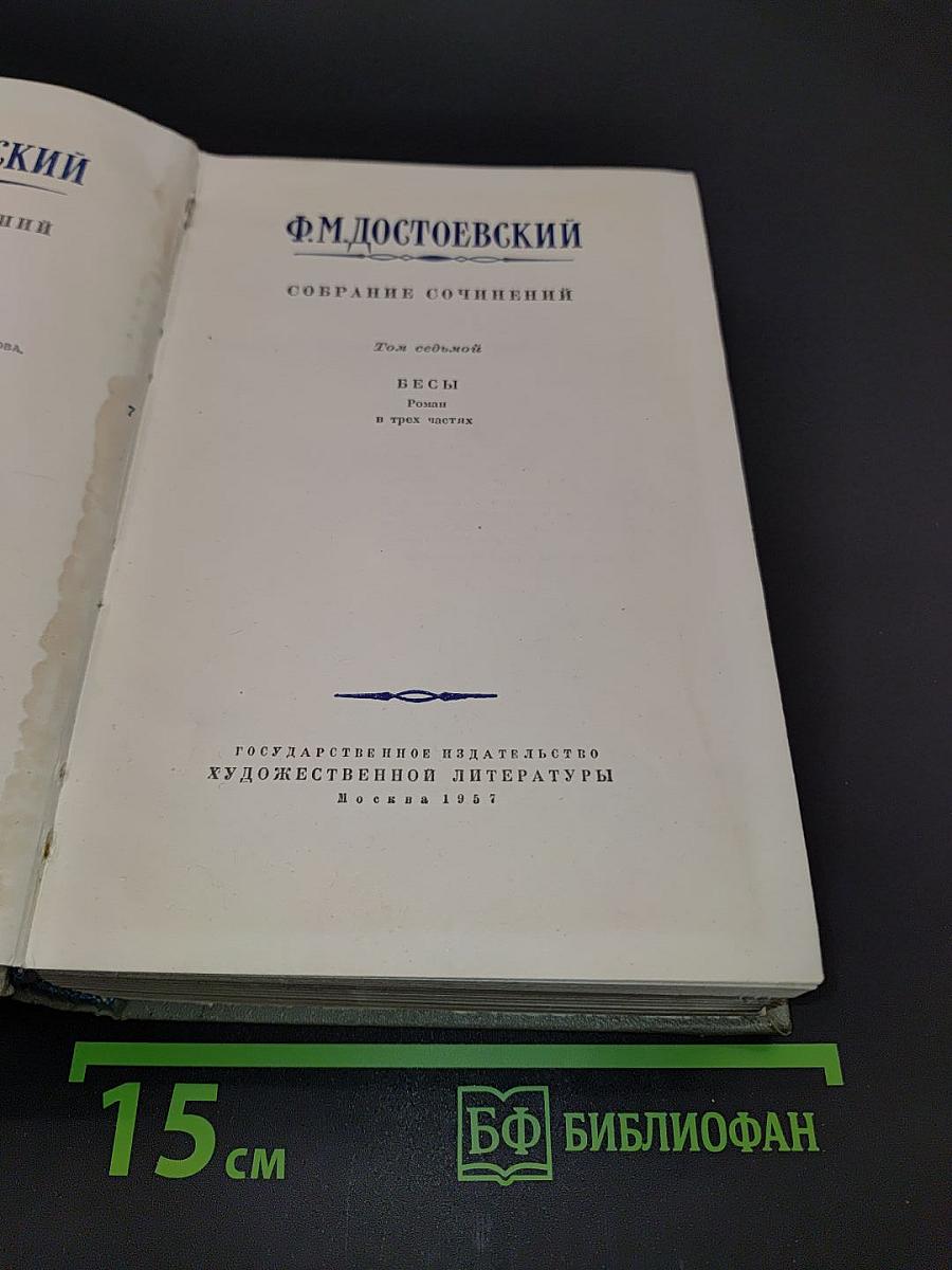 Бесы. Роман в трех частях. Том седьмой