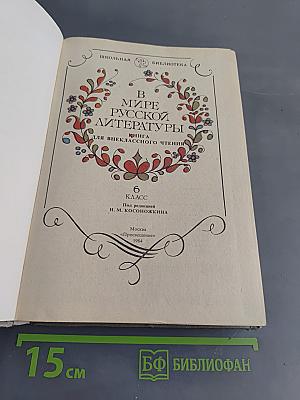 В мире русской литературы. Книга для внеклассного чтения. 6 класс