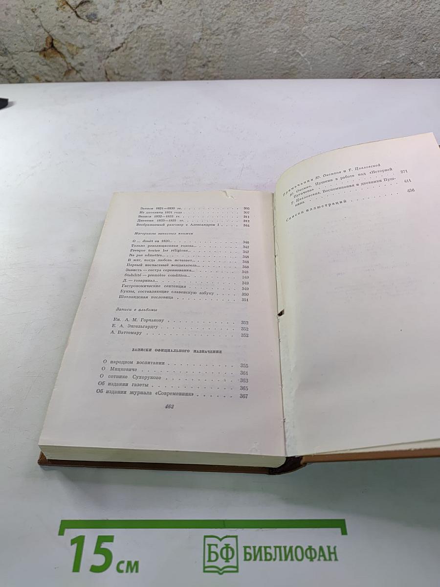 А.С. Пушкин. Собрание сочинений. Том седьмой. История Пугачева. Исторические статьи и материалы. Воспоминания и дневники.