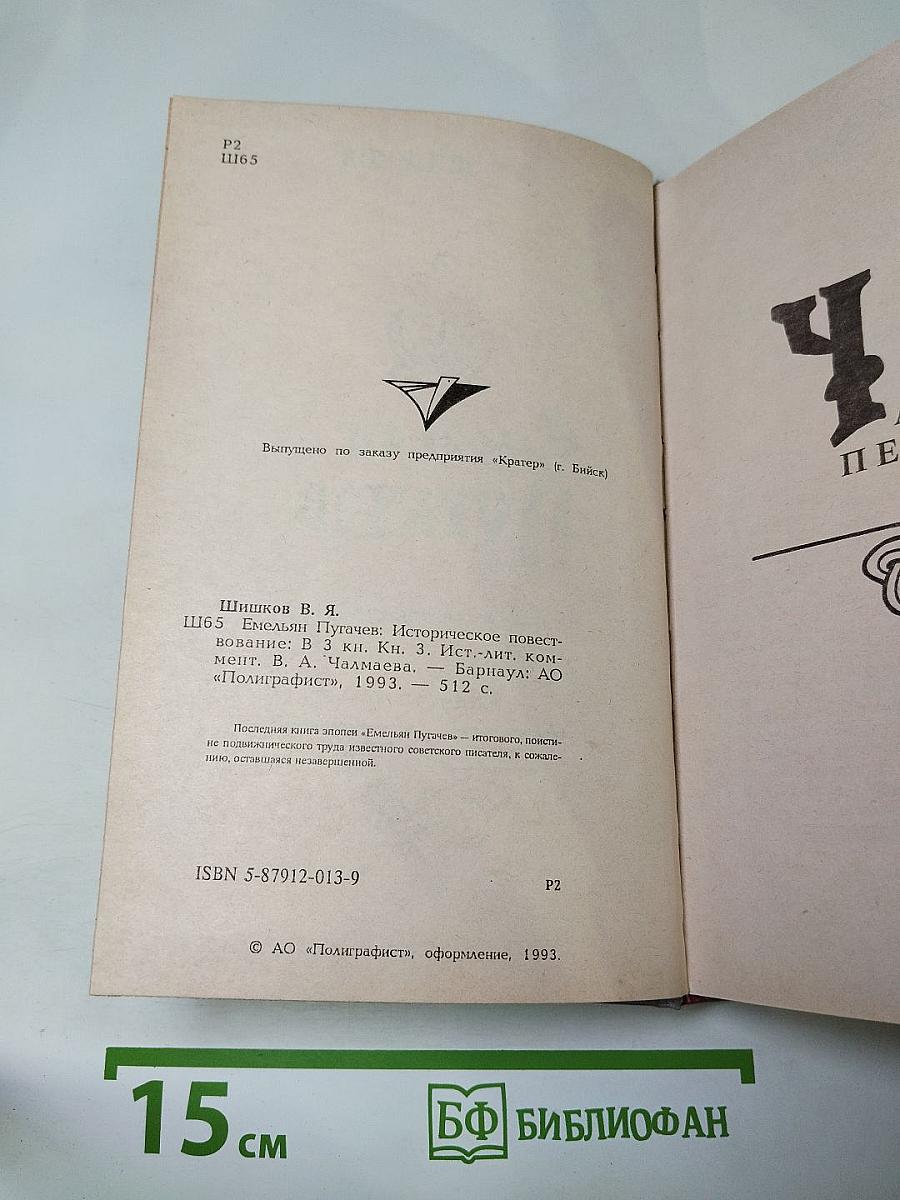 Емельян Пугачев. Книга третья