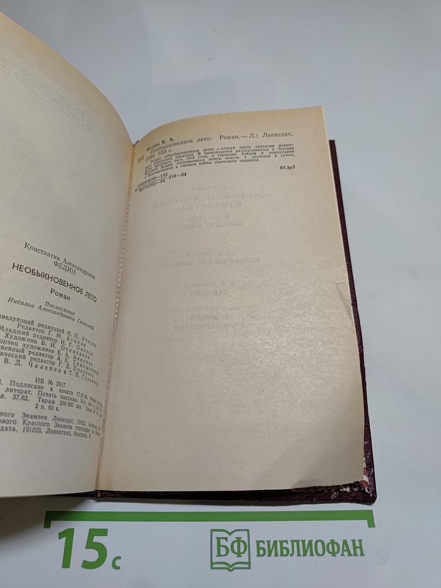 Необыкновенное лето