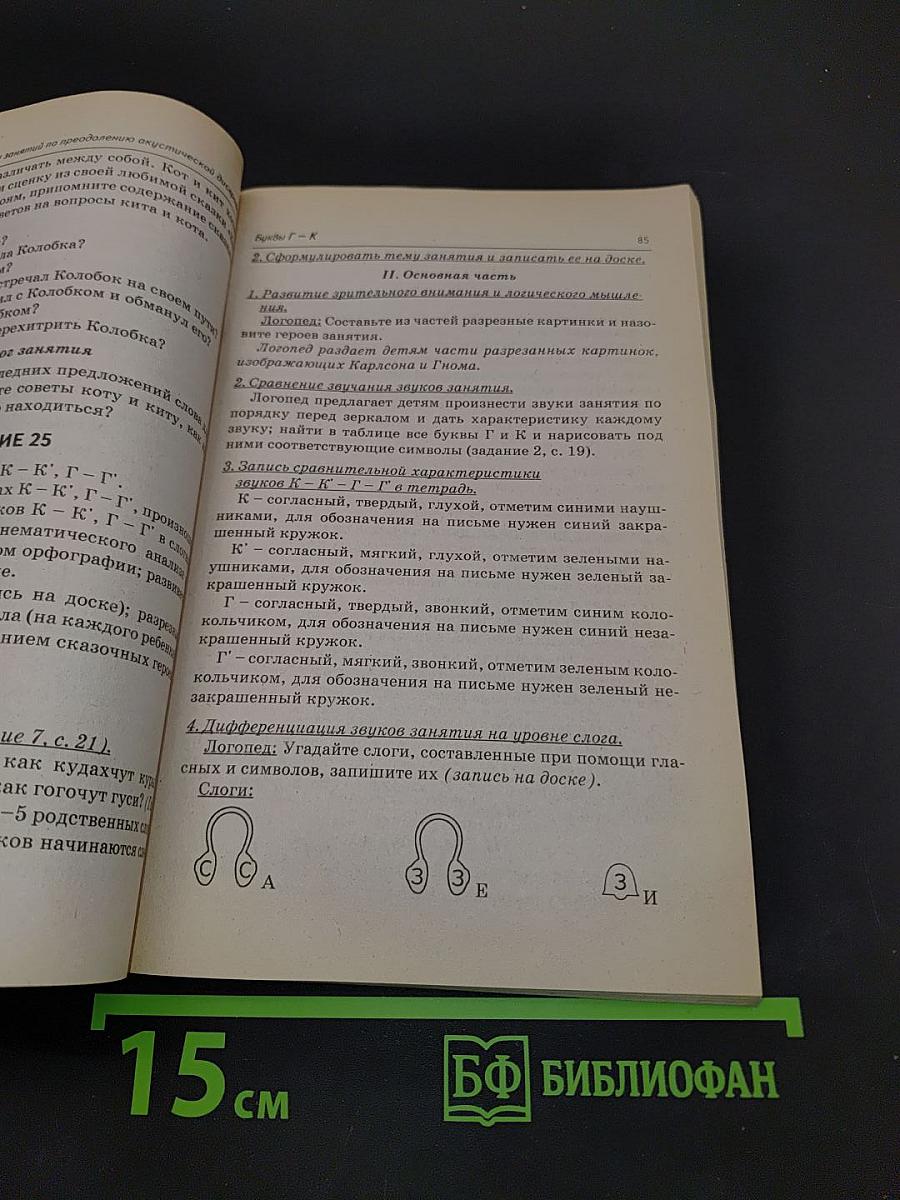 Коррекция акустической дисграфии. Конспекты занятий для логопедов