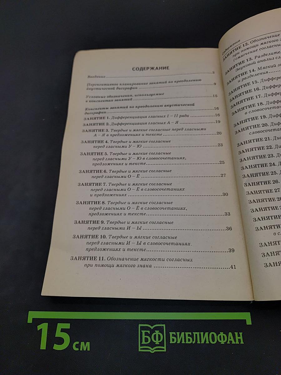 Коррекция акустической дисграфии. Конспекты занятий для логопедов