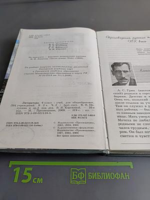 Литература. Учебник для общеобразовательных учреждений. Часть 2. 6 класс