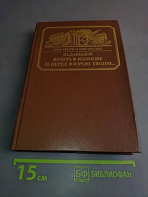 Писатели о писателях. Вечера в Колмове и перед взором твоим...