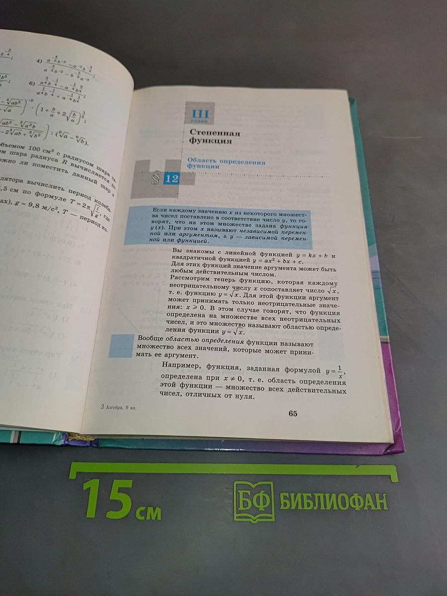 Алгебра. Учебник для 9 класса общеобразовательных учреждений. 13-е издание