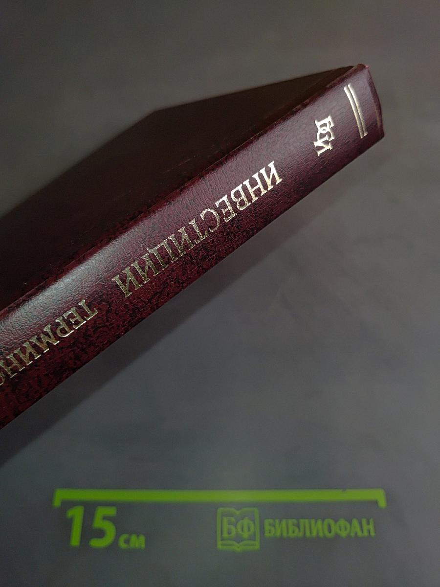 Инвестиции. Терминологический словарь