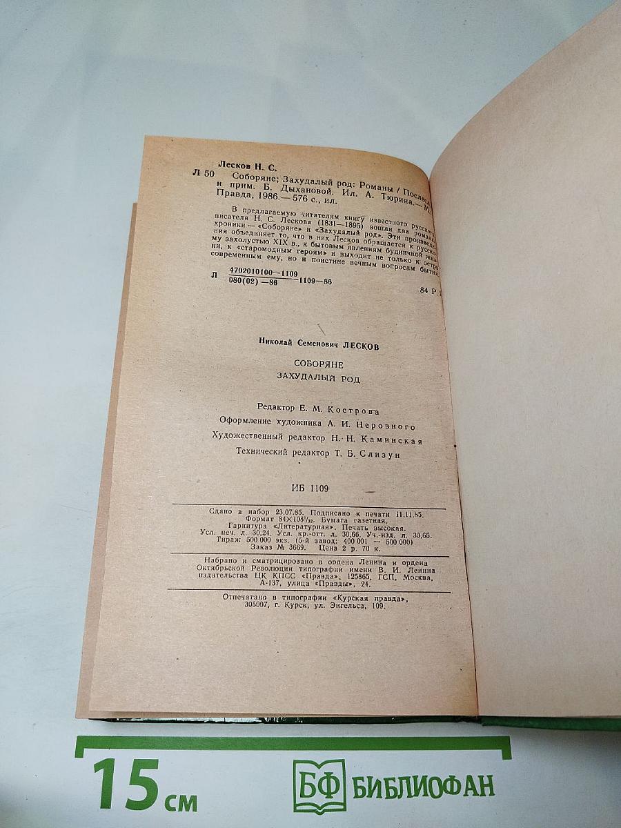 Соборяне. Захудалый род