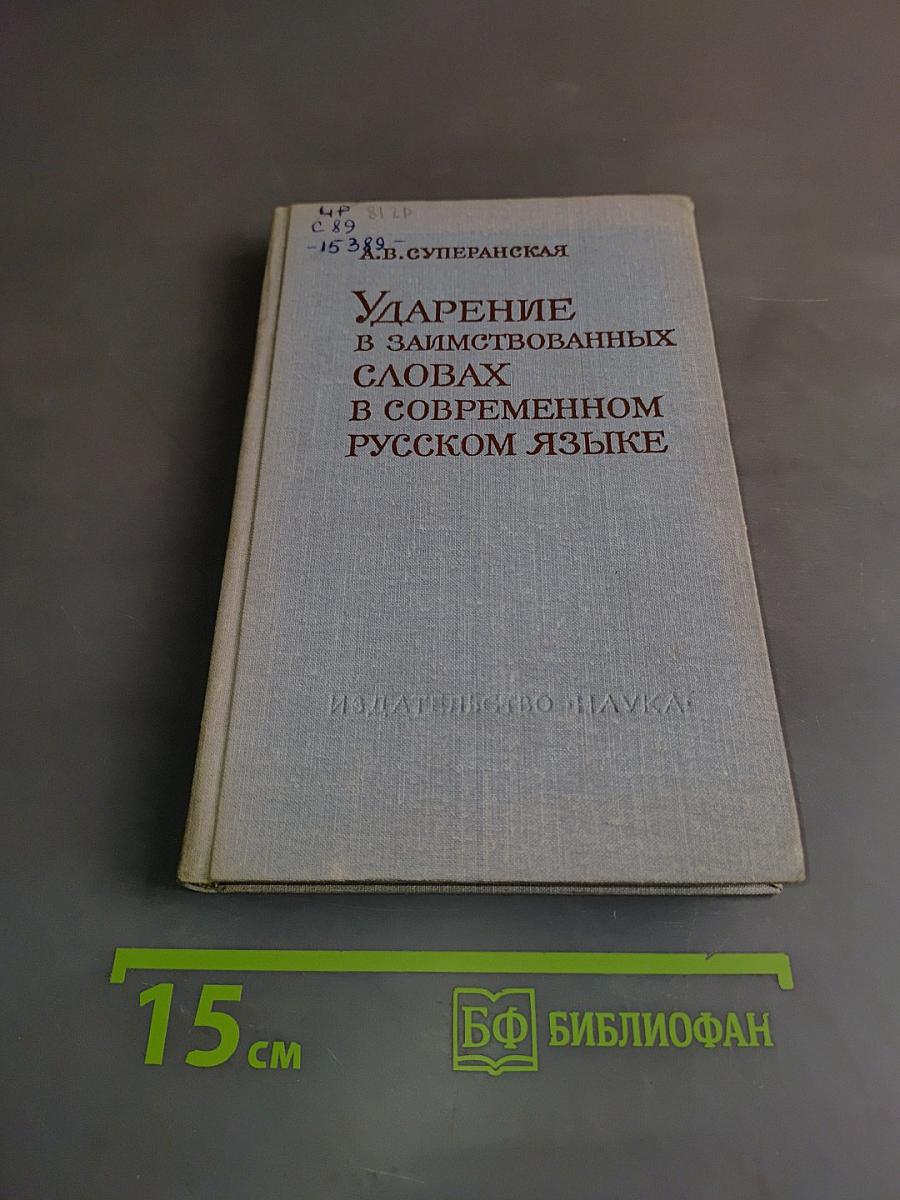Ударение в заимствованных словах в современном русском языке