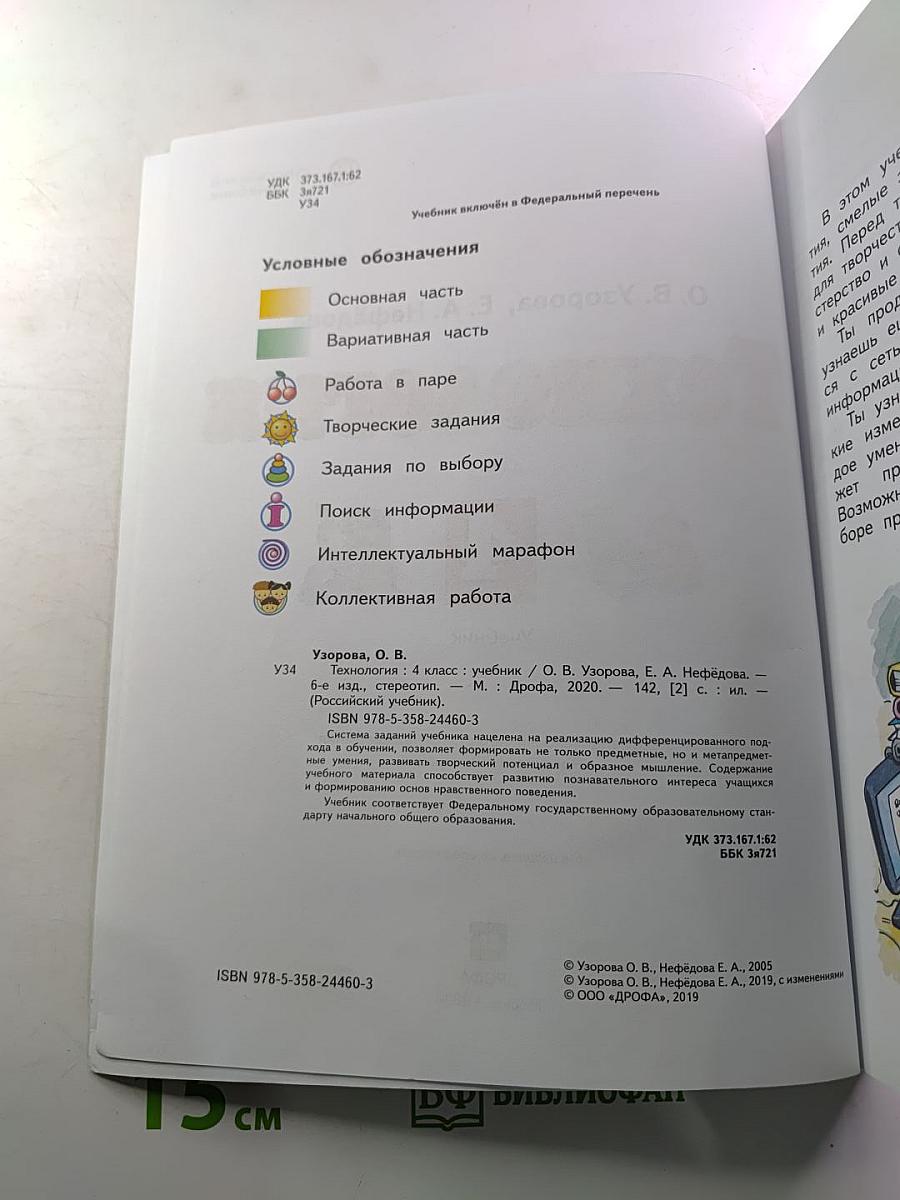 Технология 4 класс