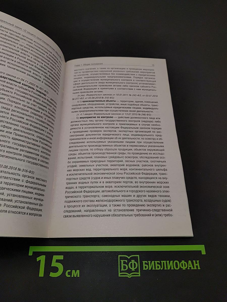 Федеральный закон "О защите прав юридических лиц и индивидуальных предпринимателей при осуществлении государственного контроля (надзора) и муниципального контроля" на 2025 год