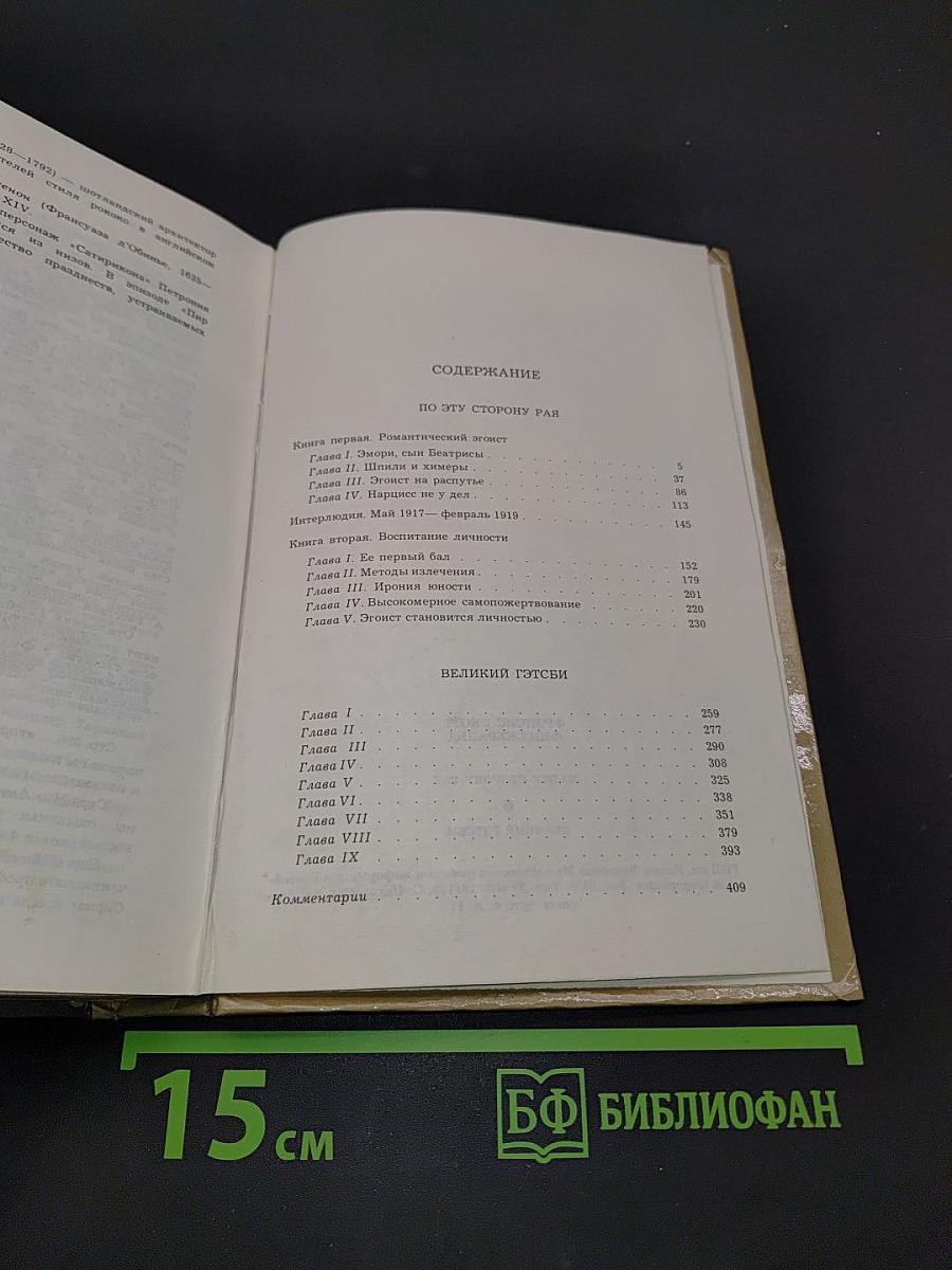 По эту сторону рая. Великий Гэтсби