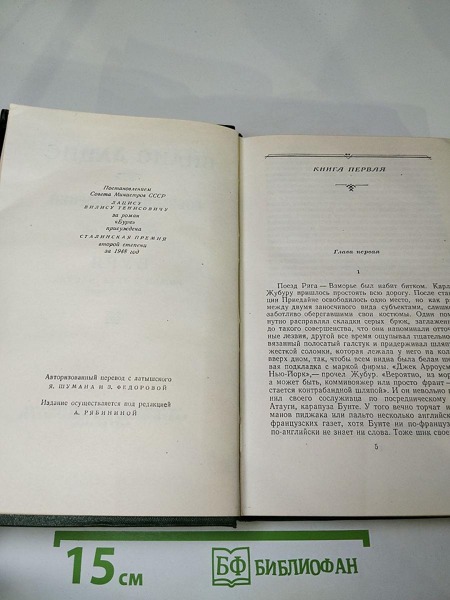 Собрание сочинений. Том третий. Буря. Часть первая