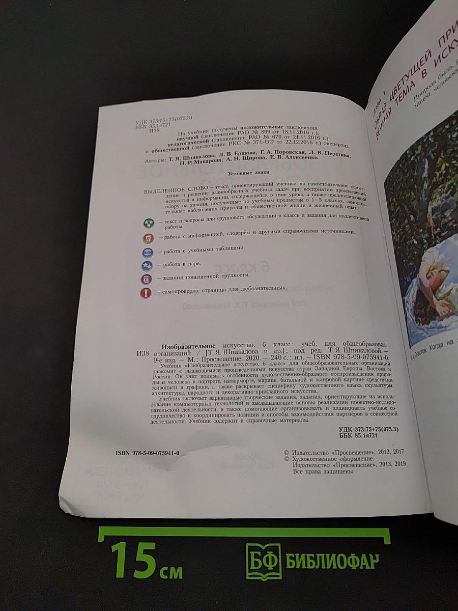 Изобразительное искусство. 6 класс