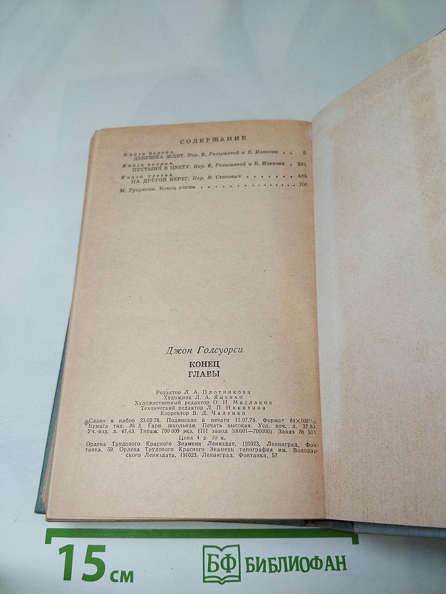 Конец главы