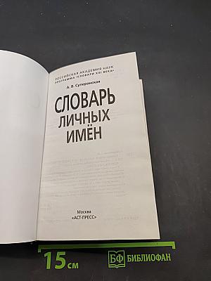 Словарь личных имён