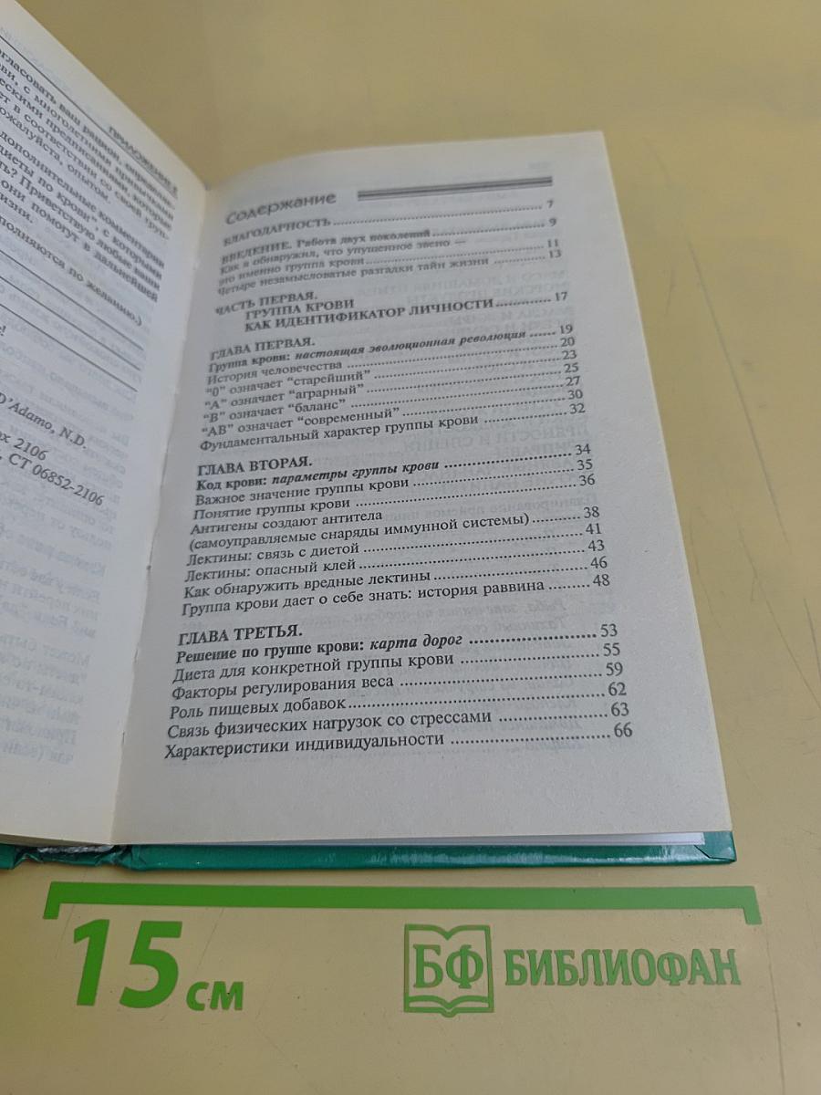 4 группы крови — 4 пути к здоровью