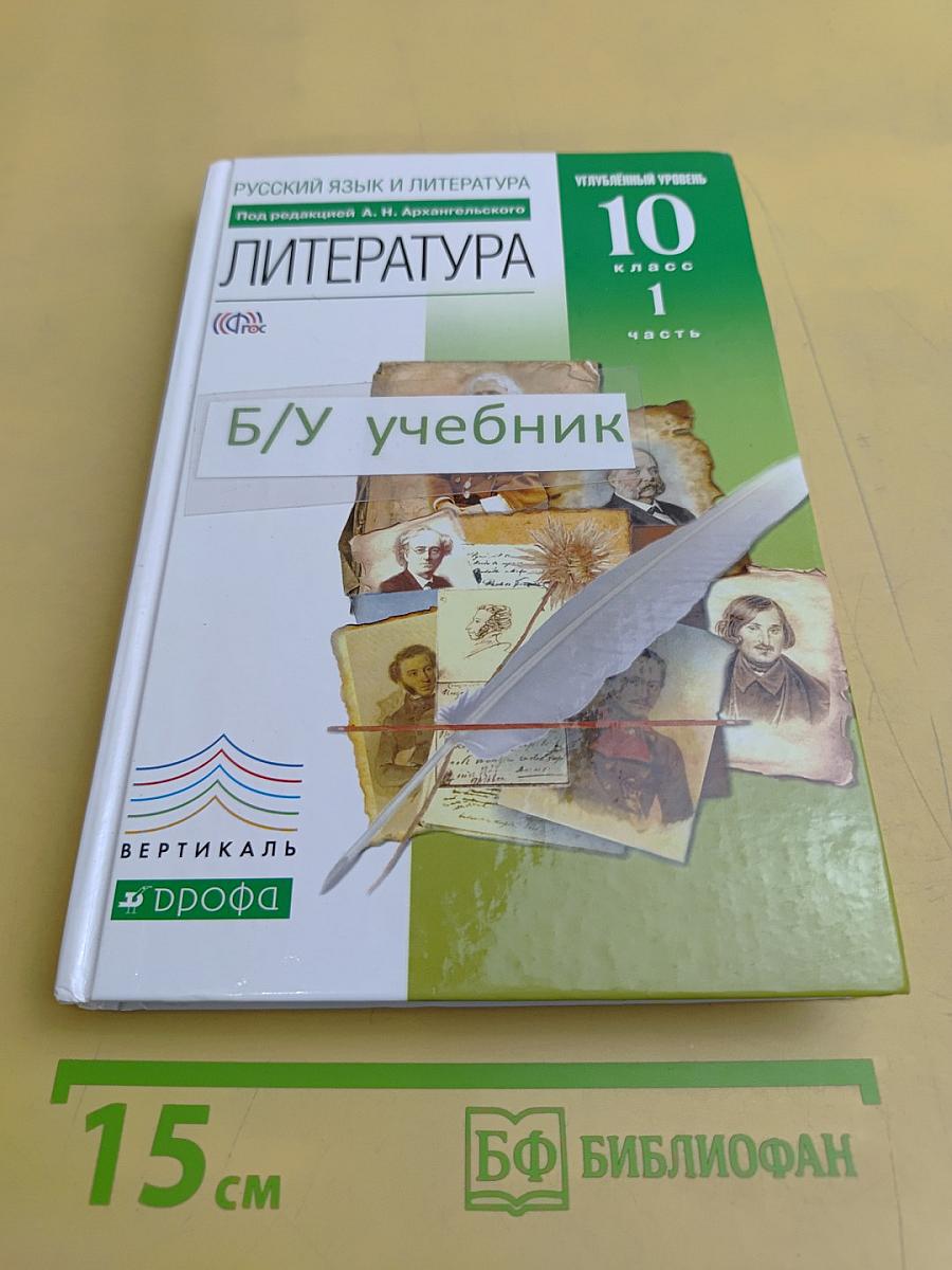 Литература. 10 класс. Углубленный уровень. В двух частях. Часть 1