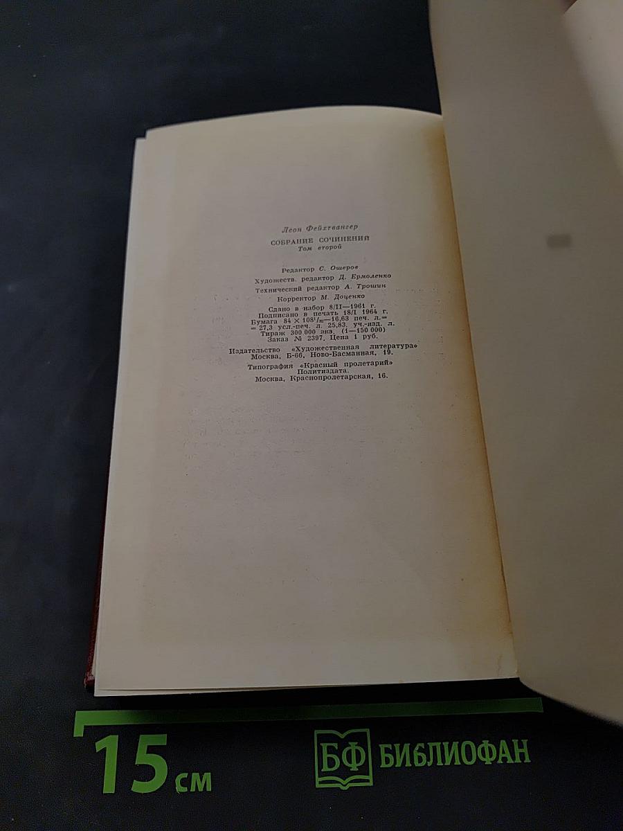 Еврей Зюсс. Собрание сочинений. Том второй